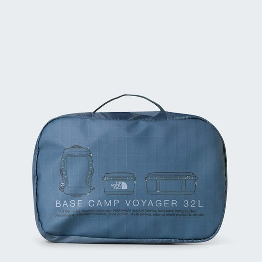 The North Face Base Camp Voyager Duffel 32L Granite Grey/Frost Grey ALT5
