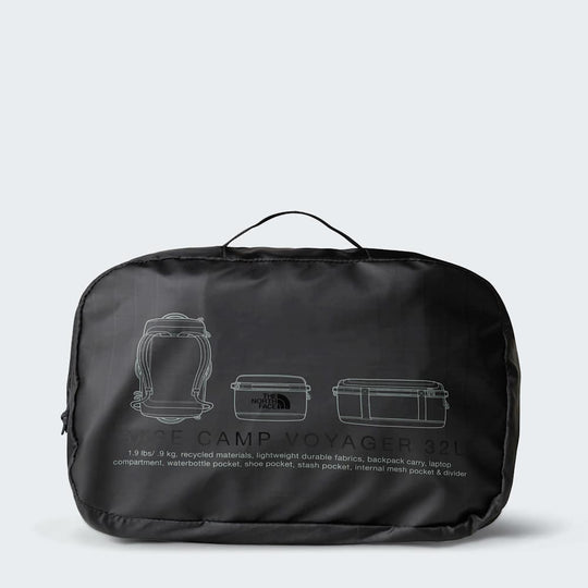 The North Face Base Camp Voyager Duffel 32L Tnf Black/Asphalt Grey ALT5
