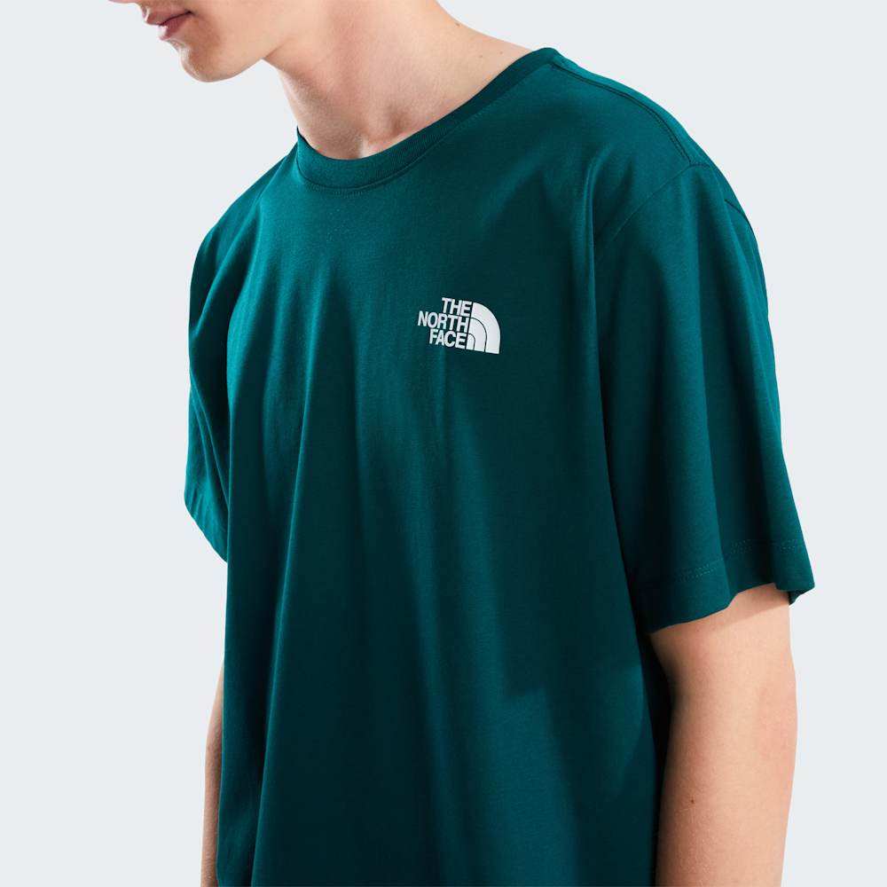 The North Face M Evolution Box Nse Regular Short Sleeve Pacific Teal ALT4