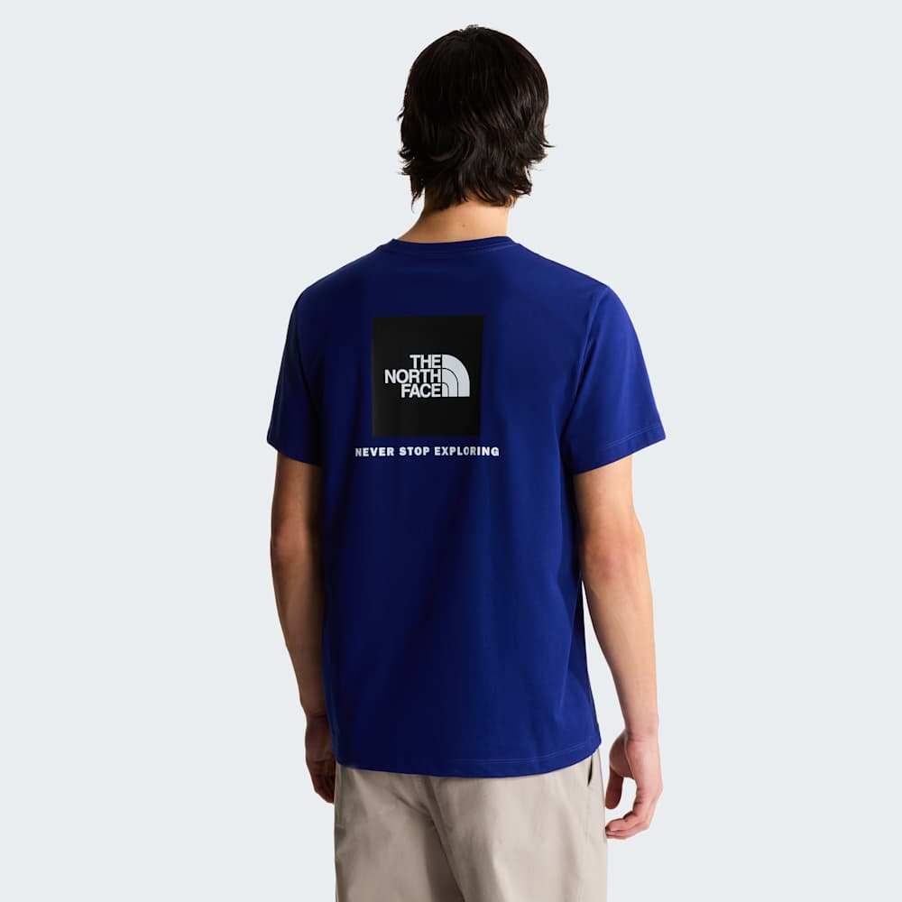 The North Face M Evolution Box Nse Regular Short Sleeve Bold Blue HERO