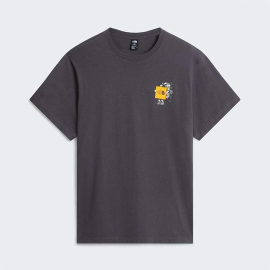 The North Face U Gear Up Get Out Rlx Ss Tee-Graphic Anthracite Grey ALT1