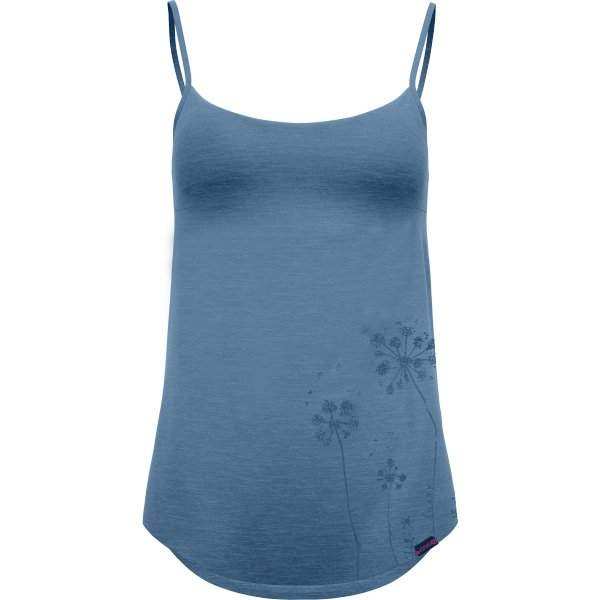 Top Shiny lightweight colorful tank top with thin straps, internal bra, and rounded hem for casual and moderate sports activities