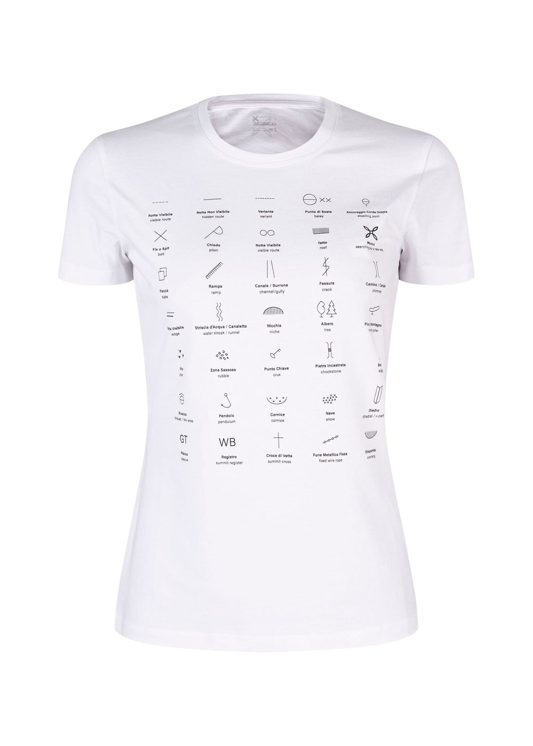 Topographic T-Shirt Woman - Bianco (00) - Blogside