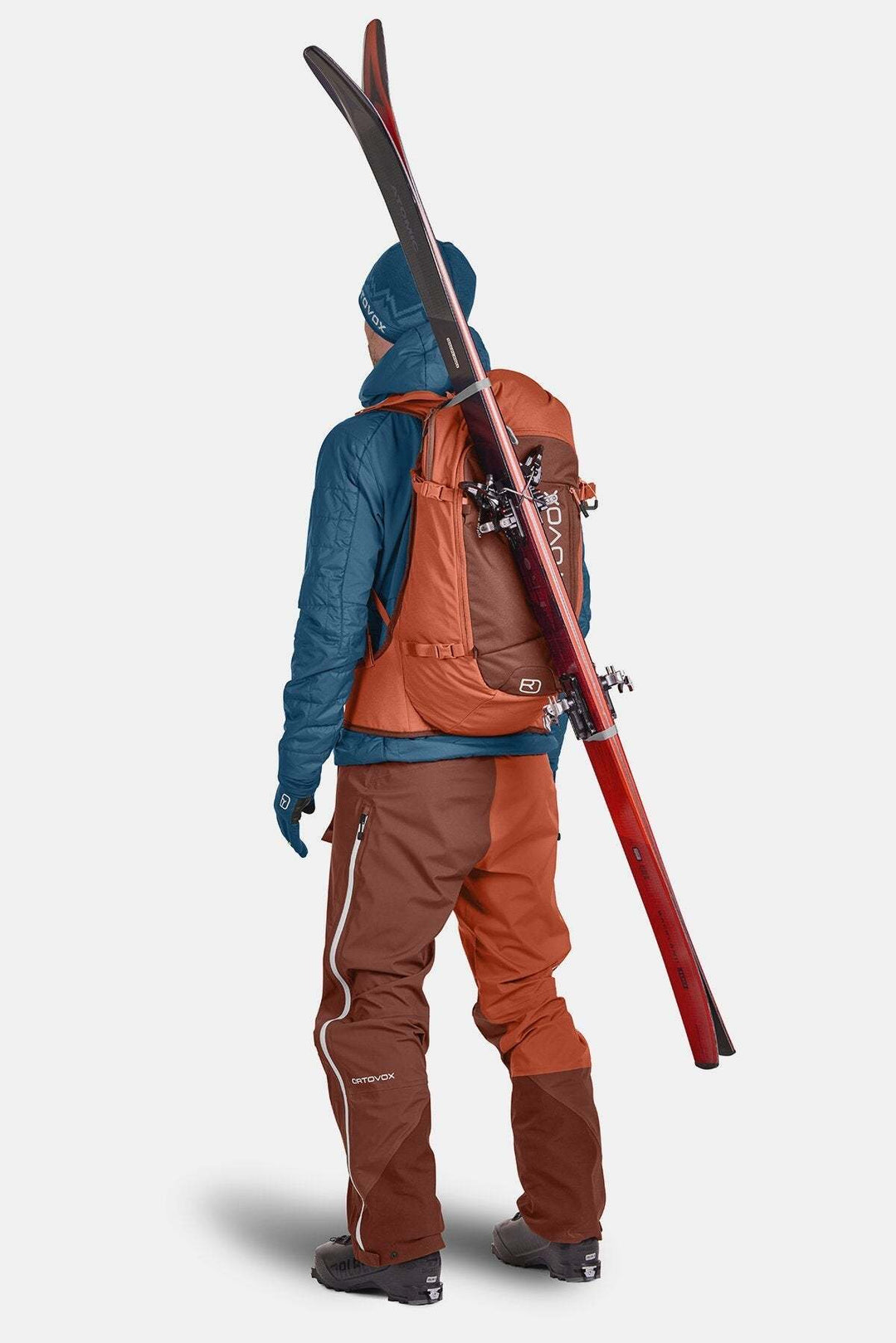 Tour Rider 30 all-mountain backpack for ski touring with ski attachment.