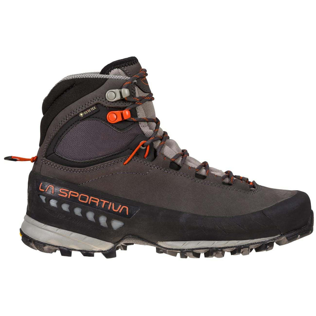 Protective hiking boot Txs Woman Gtx with Gore-Tex, Vibram MegaGrip, and nubuck upper.
