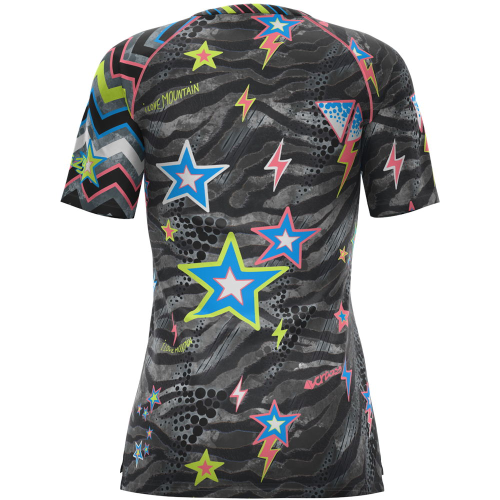 T-Shirt Wonder Magic — Black/Zebra — retro