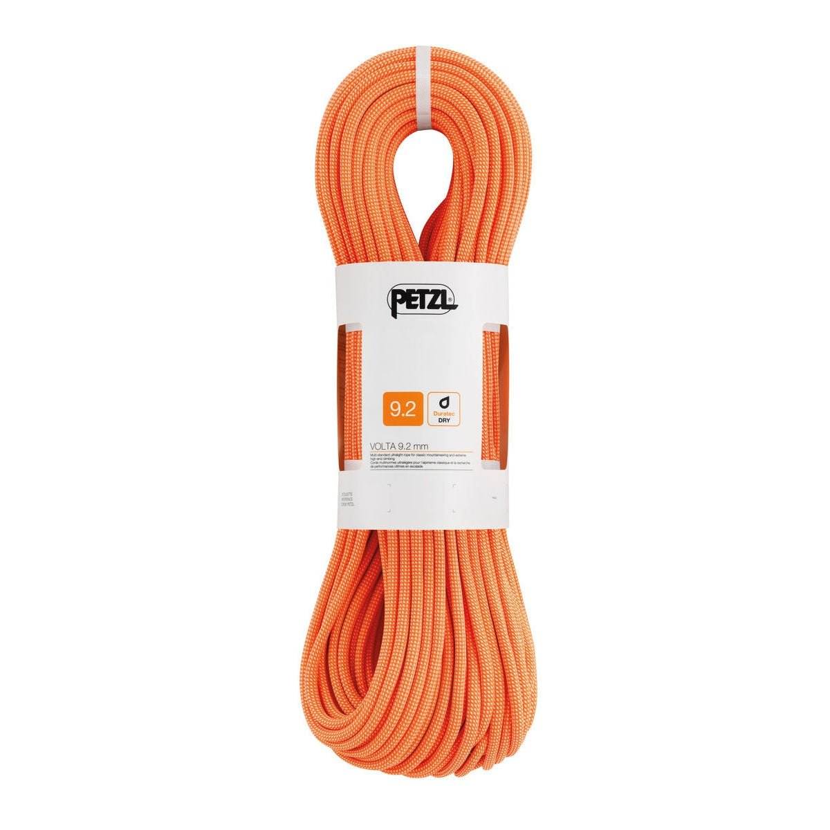 Volta 9,2 mm ultralight climbing rope for versatile performance and durability.
