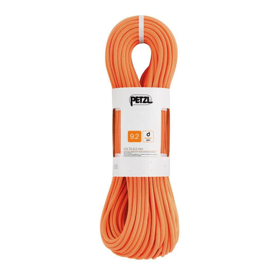 Volta 9,2 mm ultralight climbing rope for versatile performance and durability.