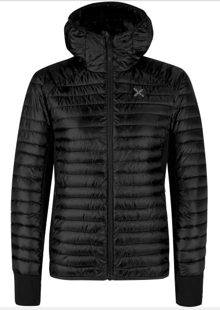 Giacca da donna imbottita con cappuccio ideale per attività outdoor e tempo libero, ultraleggera e resistente all’acqua.