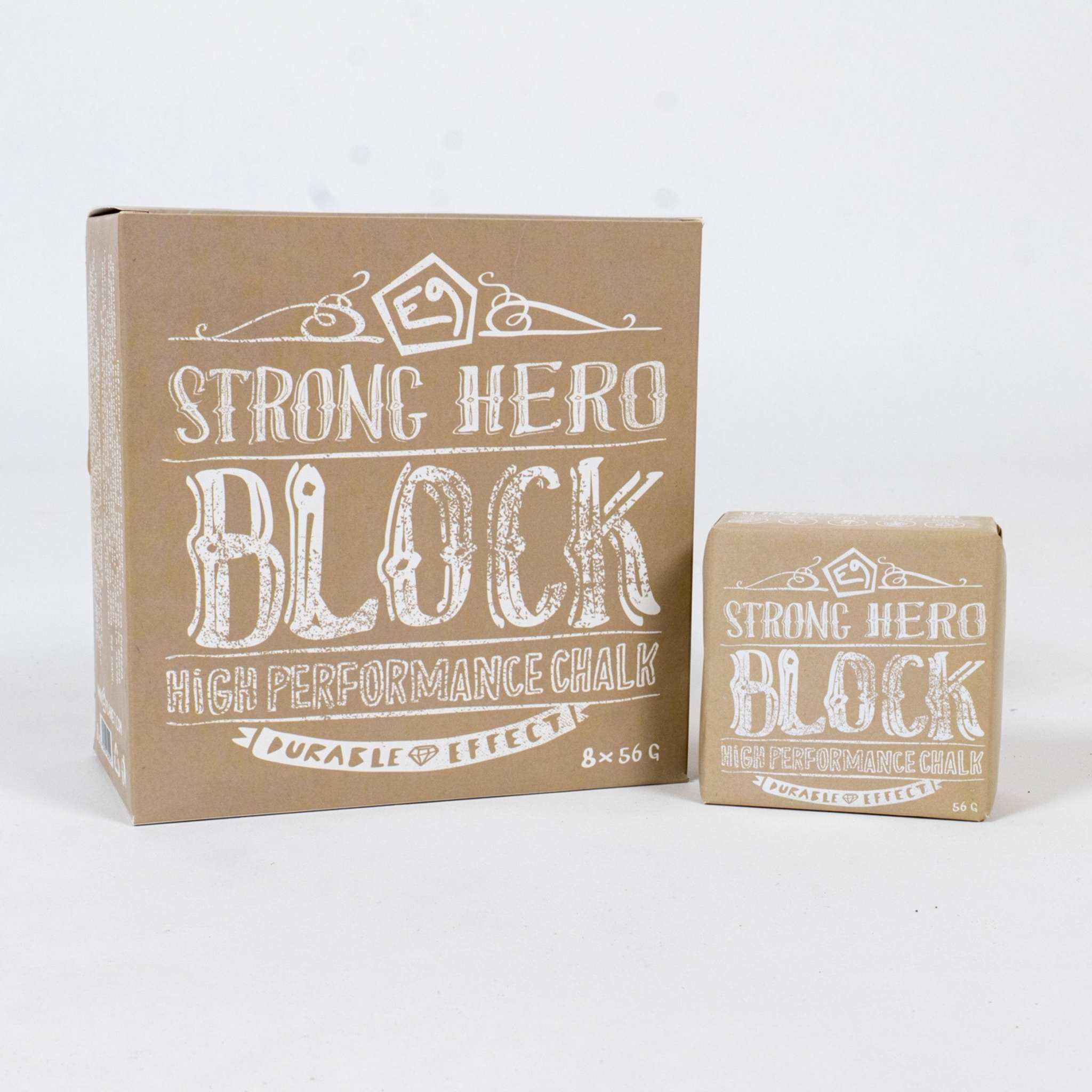 Blocchetto di magnesite Strong Hero Block per presa forte e durata nell'arrampicata