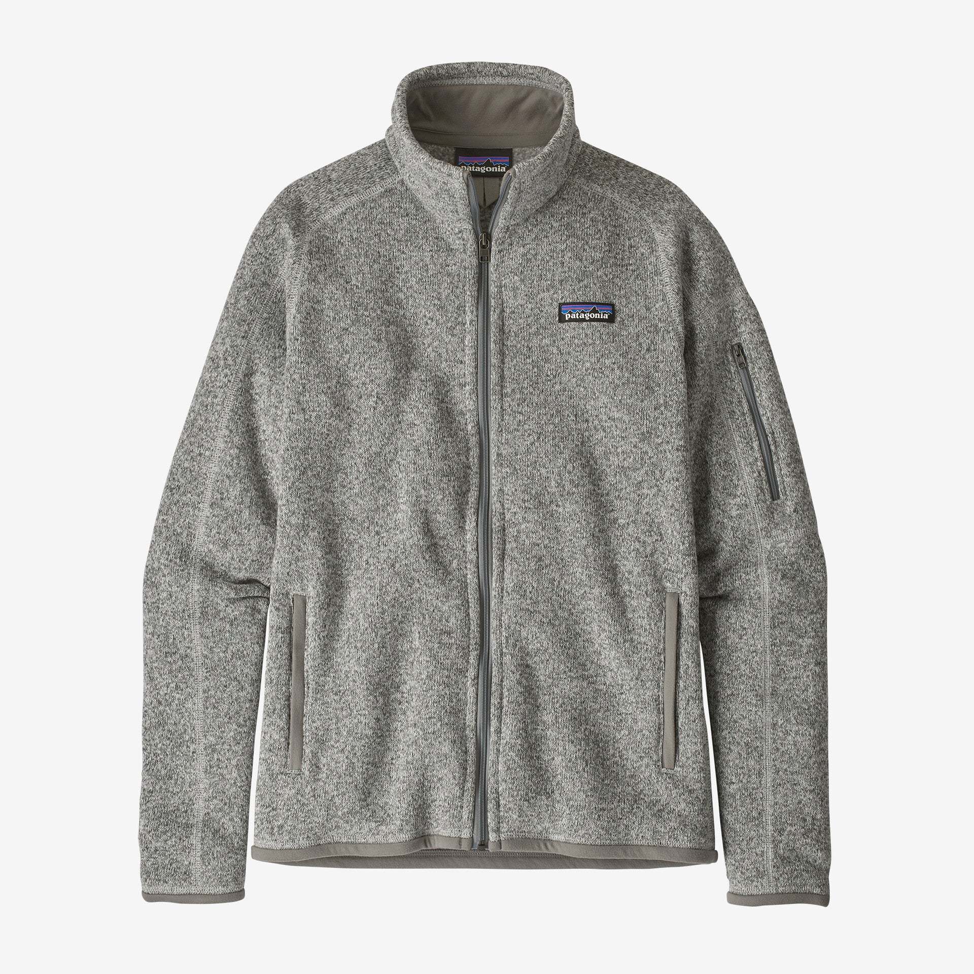 Women's Better Sweater Jacket in recycled polyester fleece, featuring full zip and Fair Trade Certified™ manufacturing.