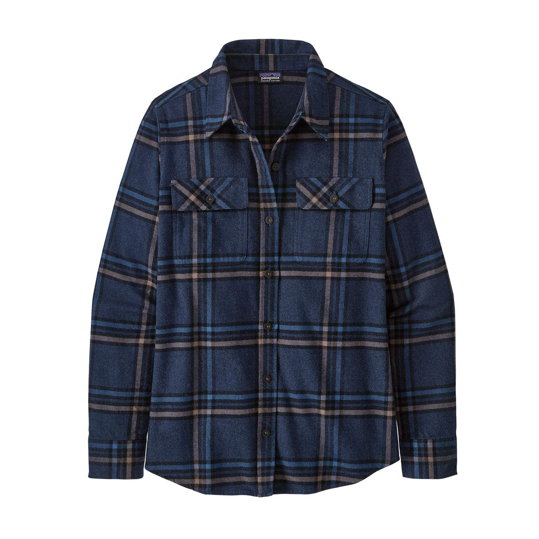 W's L/S Organic Cotton Mw Fjord Flannel Shirt - Tundra: New Navy - Blogside