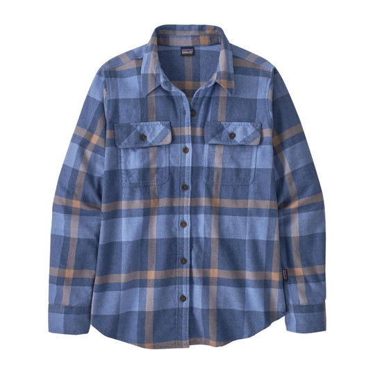 W's L/S Organic Cotton Mw Fjord Flannel Shirt - Tundra: New Navy - Blogside
