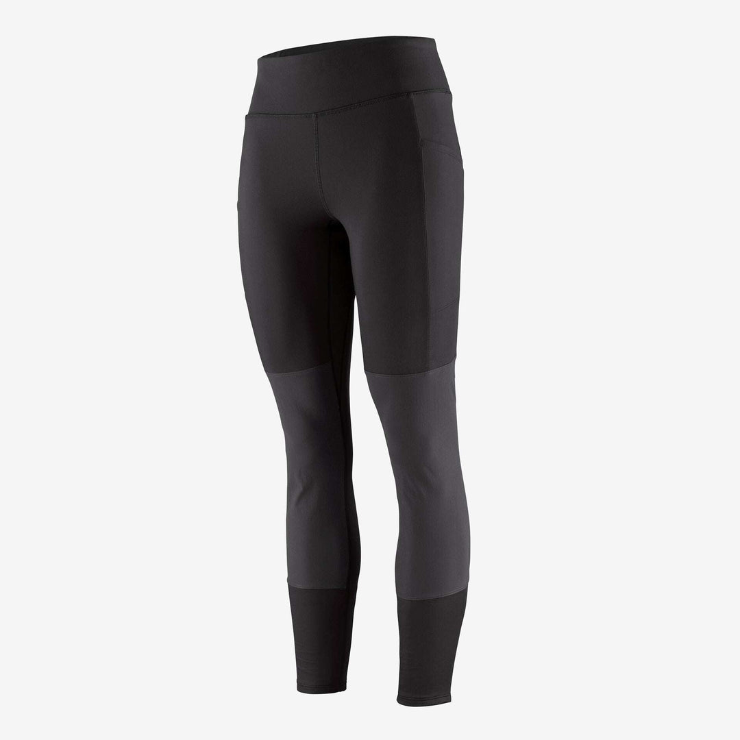 W's Pack Out Hike Tights with reinforced knees and seat, breathable stretch fabric, and multiple pockets.