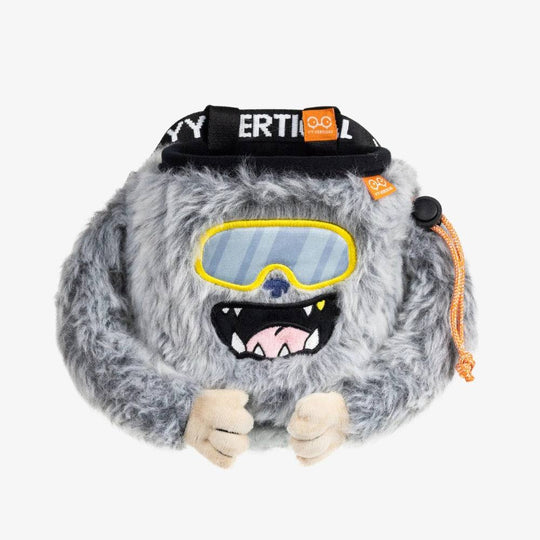 Y&amp;Y Vertical Chalk Bag Yeti, vista frontale con braccia raccolte