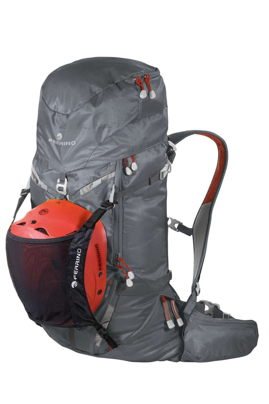 Zaino Rutor 30 backpack, ideal for alpine skiing and mountaineering, featuring helmet holder and multiple compartments.