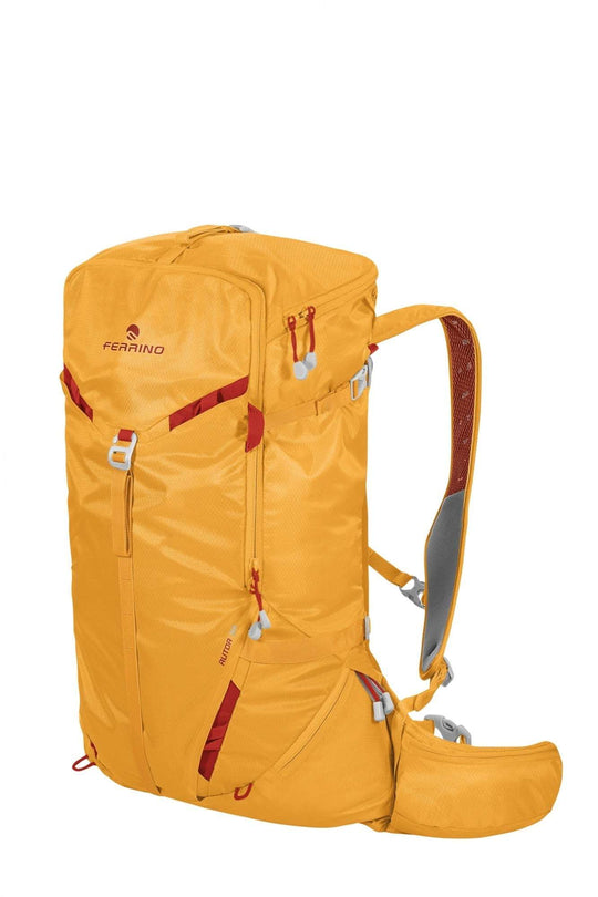 Zaino Rutor 30 backpack for ski mountaineering and alpine activities, orange color, ergonomic design.