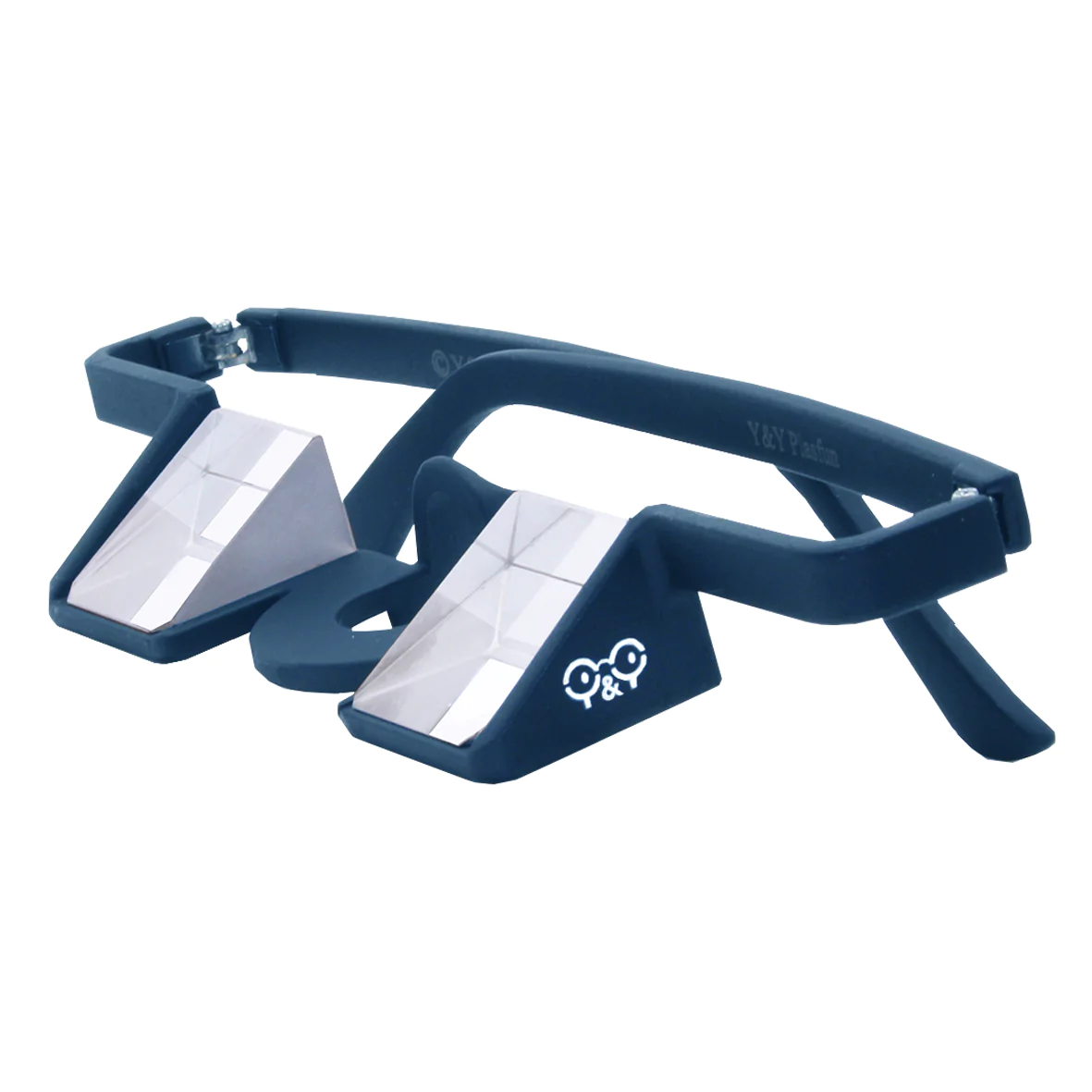 Plasfun First prism glasses with black frame.